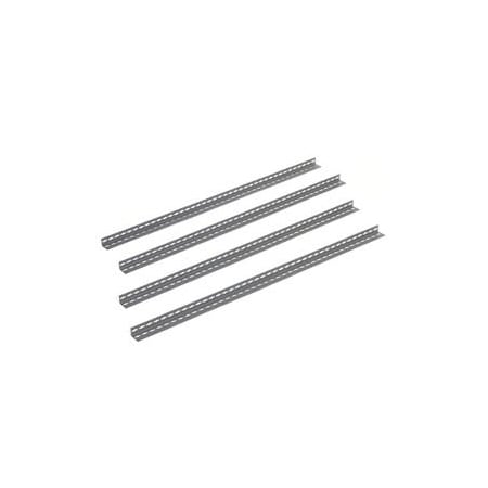 Global Industrial 6' High Angle Post, Gray, 4PK 790CP116